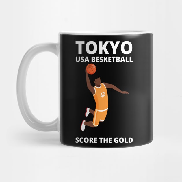 Team USA Basketbal Tokyo USA Basketball, Score The Gold, , Tokyo 2020 by Hussar